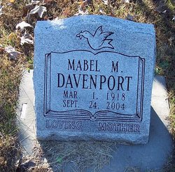 Mabel M. <I>Stroder</I> Davenport 