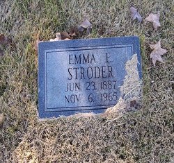 Emma Elizabeth “Emmy” <I>Crader</I> Stroder 