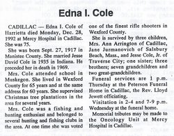 Edna Ice <I>Welch</I> Cole 