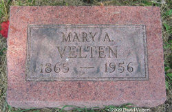 Mary Anna <I>Baudy</I> Velten 