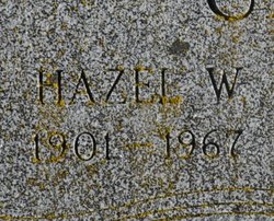 Hazel W. <I>Winslow</I> Carr 