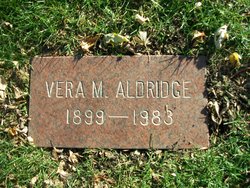 Vera Marie <I>Morton</I> Aldridge 