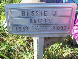 Bessie Jane <I>Hunt</I> Bailey 