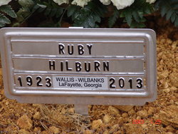 Ruby Bernice <I>Jones</I> Hilburn 