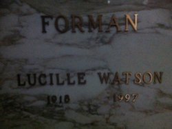 Lucille <I>Watson</I> Forman 