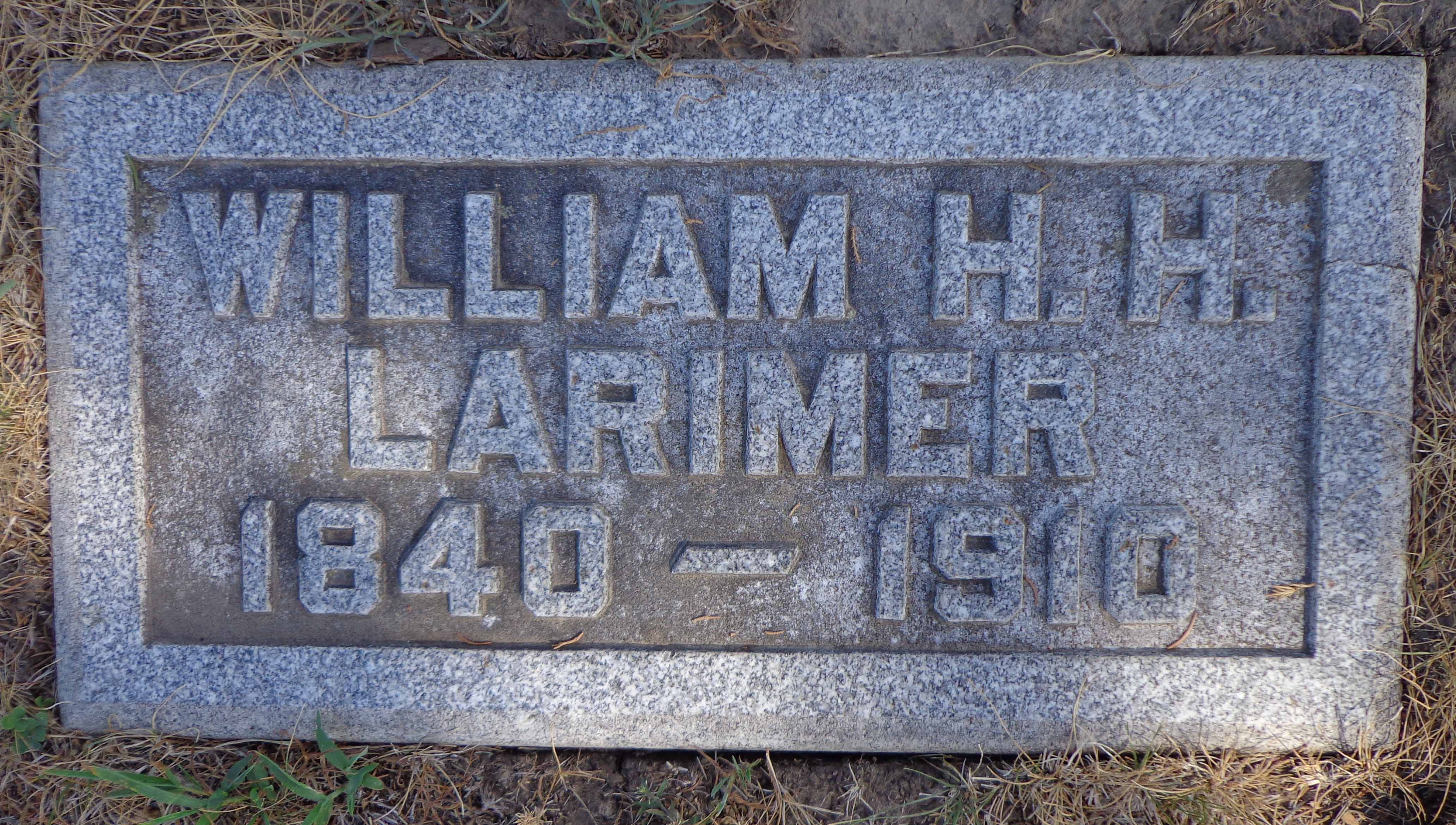 William Henry Harrison Larimer (1840-1910) - Find A Grave Memorial