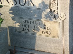 Bertha Lee <I>Tatham</I> Swanson 
