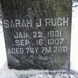 Sarah Jane <I>Reames</I> Ruch 