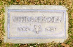 Minnie Gertrude <I>Wood</I> Alexander 