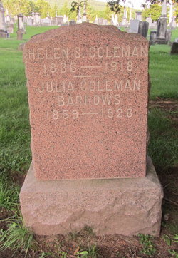 Julia C. <I>Coleman</I> Barrows 
