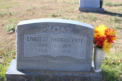 Earnest Thomas Pate 
