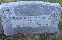 Charlotte Catherine <I>Gause</I> Fowler 