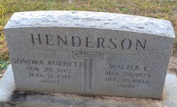 Sonora <I>Burdett</I> Henderson 