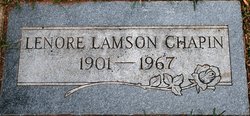 Lillian Lenore <I>Lamson</I> Chapin 