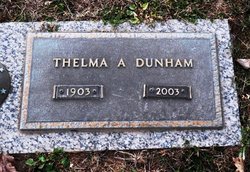 Thelma Virginia <I>Ashworth</I> Dunham 