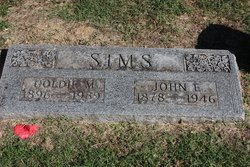 Golda Mable “Goldie” <I>Mayfield</I> Sims Hudelson  