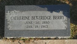 Catherine <I>Beveridge</I> Berry 