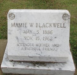 Marie Cardelia “Mamie” <I>Wilson</I> Blackwell 
