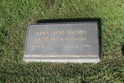 Alma Jane <I>Adams</I> Wilson 