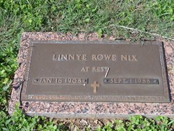Linnye Elizabeth <I>Rowe</I> Nix 