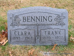 Clara <I>Schuerman</I> Benning 