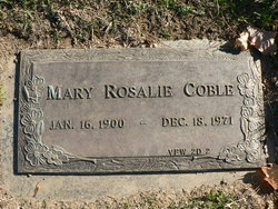 Mary Rosalie <I>Mutzabaugh</I> Coble 