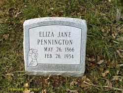 Eliza Jane “Lizy” <I>Pennington</I> Roy 