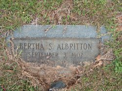 Bertha <I>Scarborough</I> Albritton 