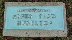 Agnes <I>Shaw</I> Huselton 