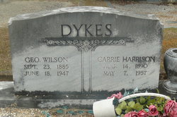 Carrie Lee <I>Harrison</I> Dykes 