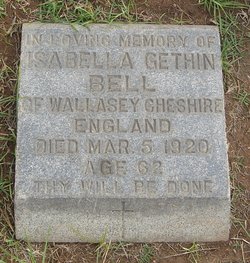 Isabella Gethin <I>Williams</I> Bell 