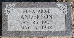 Rena Abbie <I>Gates</I> Anderson 