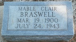 Mabel Clair Braswell 