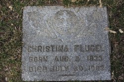 Christina <I>Hildebrecht</I> Flugel 