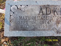 Mary Elizabeth <I>Hamblen</I> Adkins 