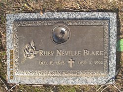 Ruby Lee <I>Neville</I> Blake 