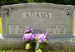 Esther <I>Welch</I> Adams 