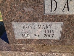 Rose Mary <I>Maier</I> Davis 