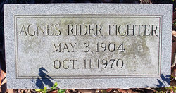 Agnes <I>Rider</I> Fichter 