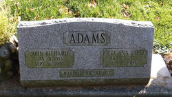 Joyce Ann <I>Yaple</I> Adams 