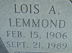 Lois Exar <I>Allen</I> Lemmond 