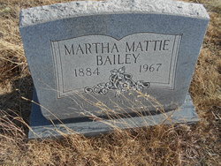 Martha “Mattie” <I>Grimes</I> Bailey 