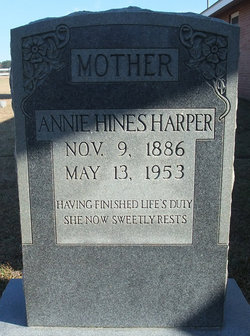 Annie F. <I>Hines</I> Harper 