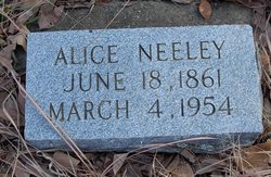 Alice Aderine <I>Alverson</I> Neeley 