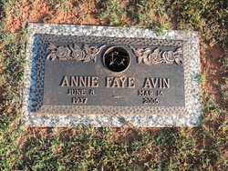 Annie Faye <I>Bolton</I> Avin 