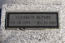 Elizabeth “Betty” <I>Kruger</I> Benson 