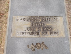 Mary Margaret <I>Blount</I> Boyd 
