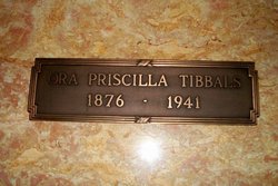 Ora Priscilla <I>Skelton</I> Tibbals 