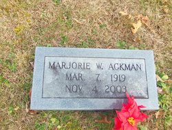 Marjorie <I>Walden</I> Ackman 