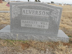 Harriett <I>Will</I> Alverson 